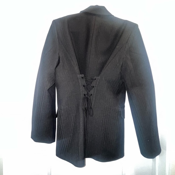 Disturbia Juno Relaxed Chain Detailed Blazer black size 8 - Picture 4 of 5